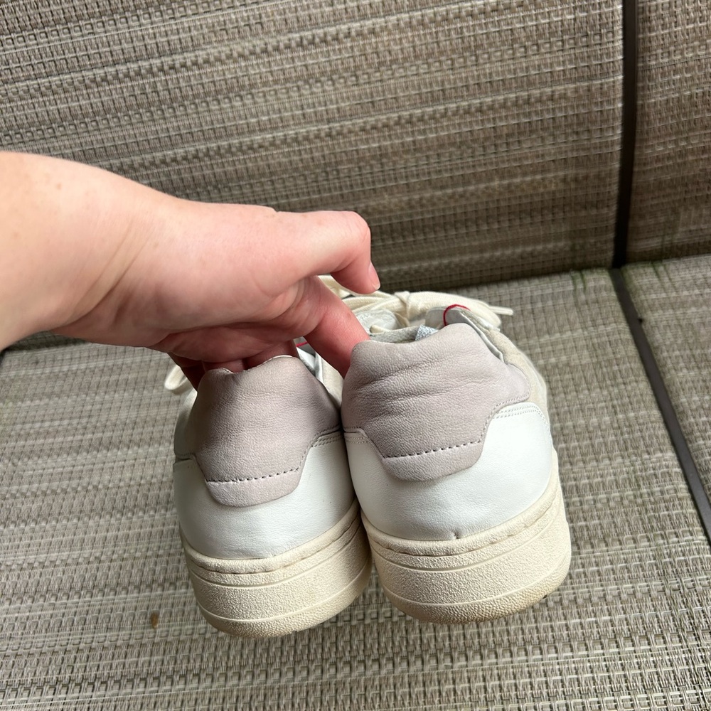 Women's White and Cream Sneakers - Picture 9 of 11